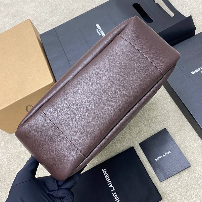SAINT LAURENT 753837 ブラウン、ゴールド 脇下バッグ 大、クラシック 31x30x13cm サイズ:31x30x13cm