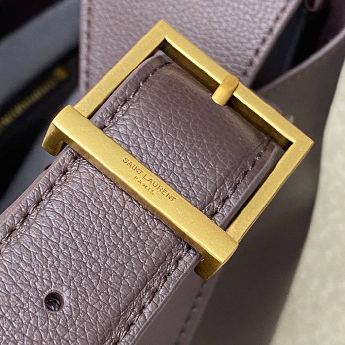 SAINT LAURENT 753837 ブラウン、ゴールド 脇下バッグ 大、クラシック 31x30x13cm サイズ:31x30x13cm