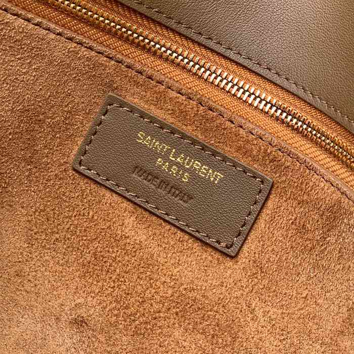 SAINT LAURENT 832332 ラムレザー、マット ゴールド、マット ハンドバッグ クラシック 29x18cm サイズ:29x18cm