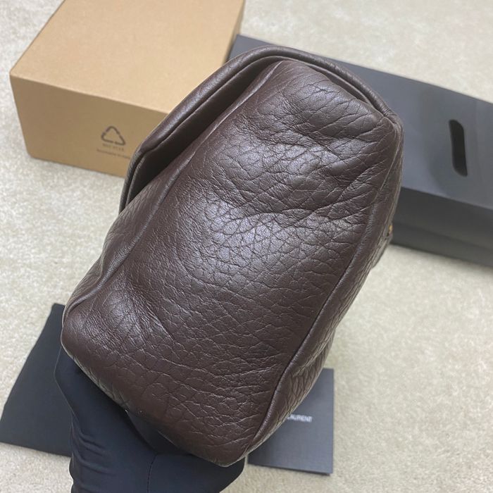 SAINT LAURENT 777399 ラムレザー レッド、ゴールド ハンドバッグ クラシック 37x21x10cm サイズ:37x21x10cm