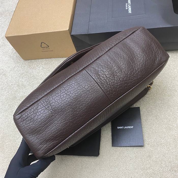 SAINT LAURENT 777399 ラムレザー レッド、ゴールド ハンドバッグ クラシック 37x21x10cm サイズ:37x21x10cm