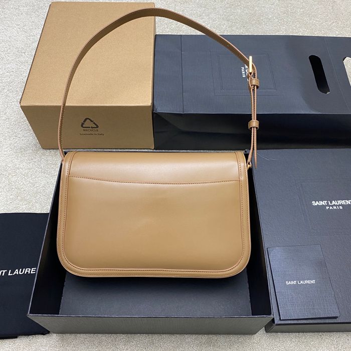 SAINT LAURENT 832332 ラムレザー ゴールド ハンドバッグ クラシック 29x18cm サイズ:29x18cm