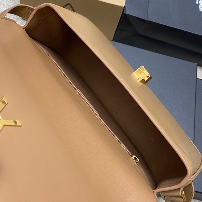 SAINT LAURENT 832332 ラムレザー ゴールド ハンドバッグ クラシック 29x18cm サイズ:29x18cm