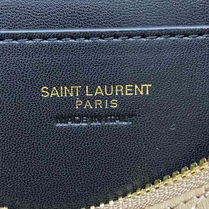 SAINT LAURENT 851572 ラムレザー ゴールド ハンドバッグ クラシック 15x8cm サイズ:22.5x15x8cm