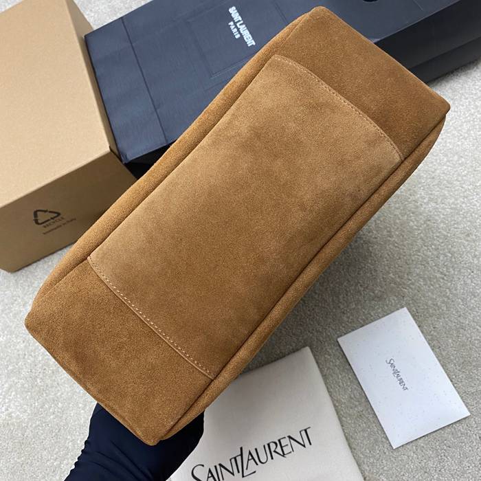 SAINT LAURENT 753837 マット ゴールド、キャラメル、マット 脇下バッグ 大、クラシック 31x30x13cm サイズ:31x30x13cm