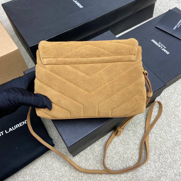 SAINT LAURENT 467072 マット ゴールド、イエロー、マット ハンドバッグ クラシック 20x14cm サイズ:20x14cm