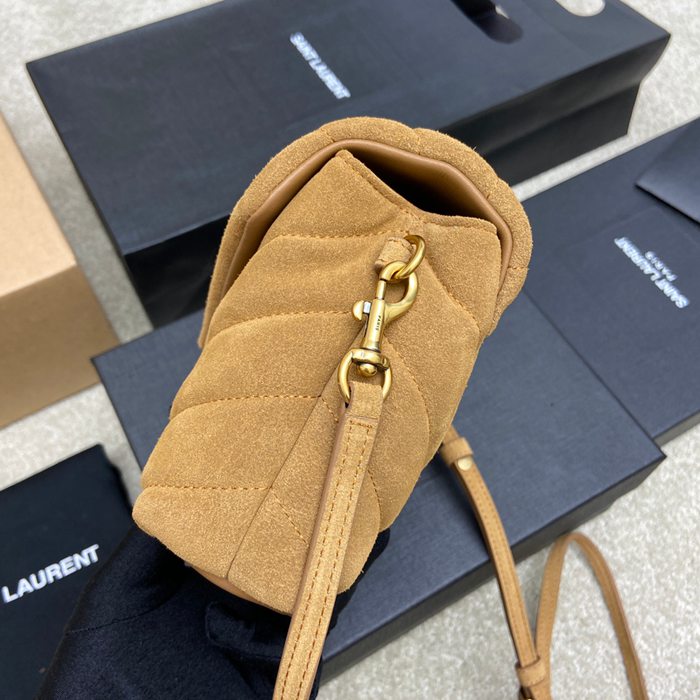 SAINT LAURENT 467072 マット ゴールド、イエロー、マット ハンドバッグ クラシック 20x14cm サイズ:20x14cm