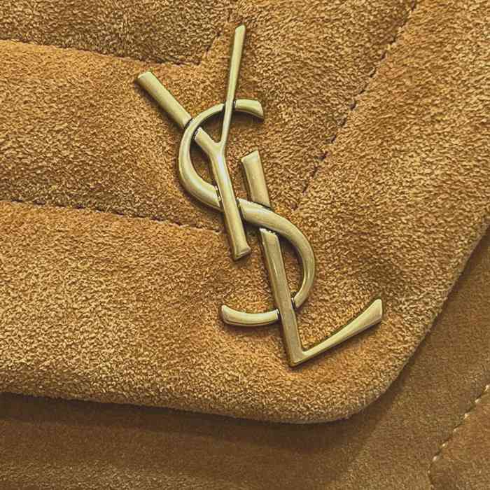 SAINT LAURENT 467072 マット ゴールド、イエロー、マット ハンドバッグ クラシック 20x14cm サイズ:20x14cm