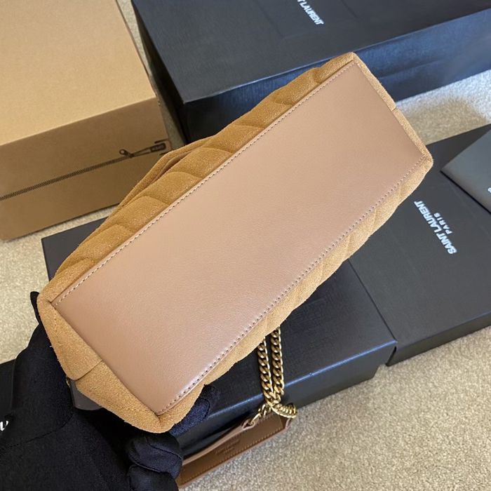 SAINT LAURENT 494699 マット ゴールド、イエロー、マット ハンドバッグ クラシック 25x17cm サイズ:25x17cm