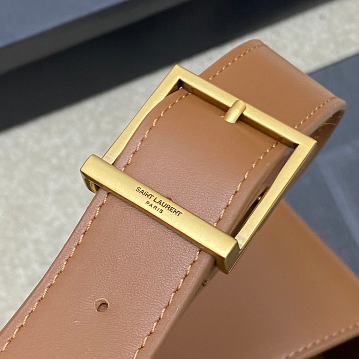 SAINT LAURENT 753837 編み ゴールド 脇下バッグ 大、クラシック 31x30x13cm サイズ:31x30x13cm