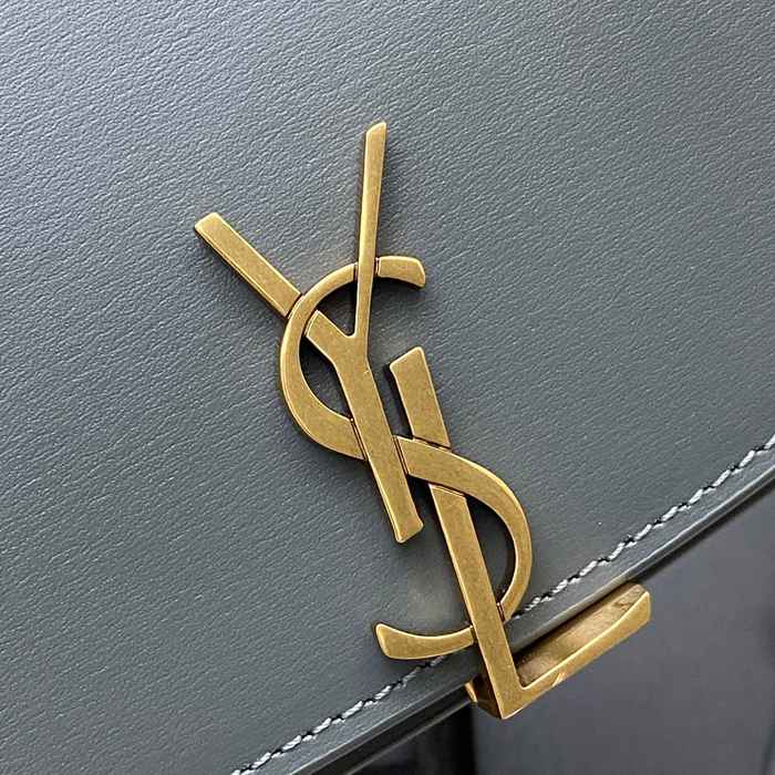 SAINT LAURENT 787671 グレー、ゴールド 脇下バッグ クラシック 25x15cm サイズ:25x15cm