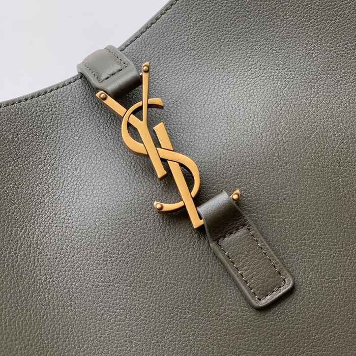 SAINT LAURENT 753837 グリーン、ゴールド 脇下バッグ 大、クラシック 31x30x13cm サイズ:31x30x13cm