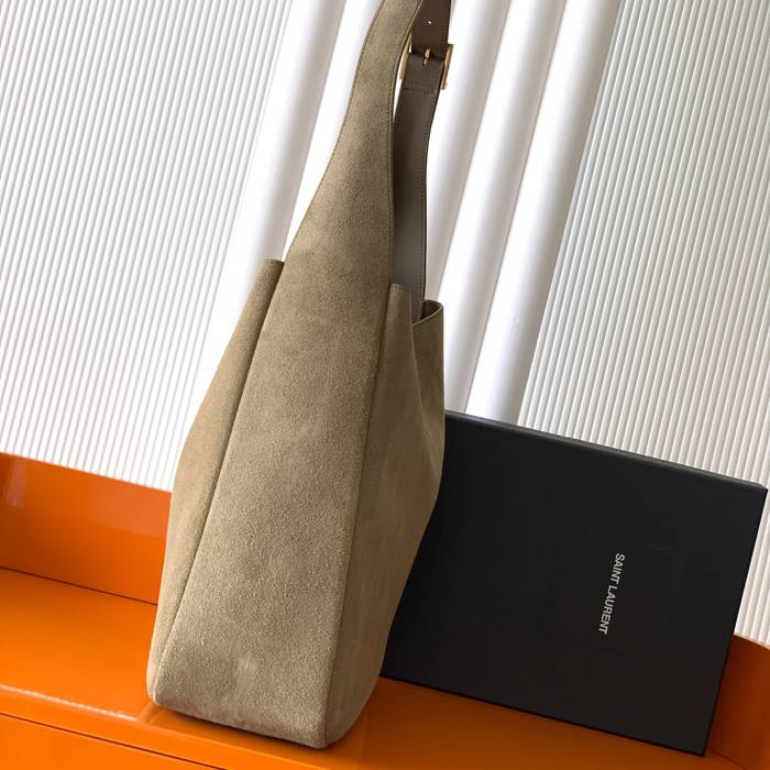 SAINT LAURENT 753837 マット グリーン、ゴールド、マット 脇下バッグ 大、クラシック 31x30x13cm サイズ:31x30x13cm
