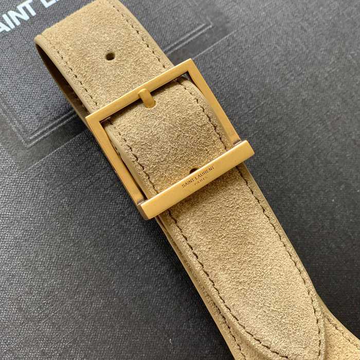 SAINT LAURENT 753837 マット グリーン、ゴールド、マット 脇下バッグ 大、クラシック 31x30x13cm サイズ:31x30x13cm