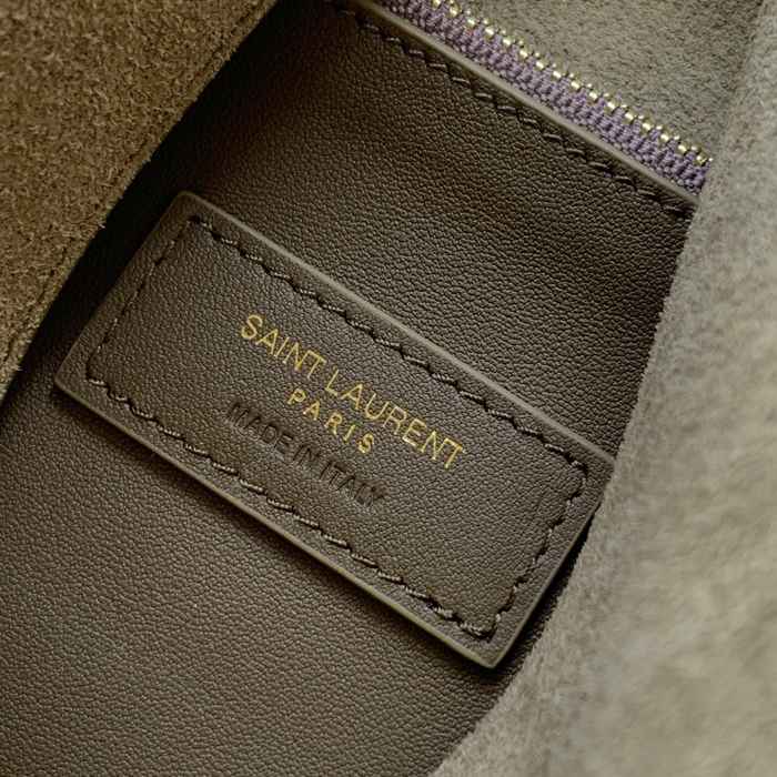 SAINT LAURENT 753837 マット グリーン、ゴールド、マット 脇下バッグ 大、クラシック 31x30x13cm サイズ:31x30x13cm