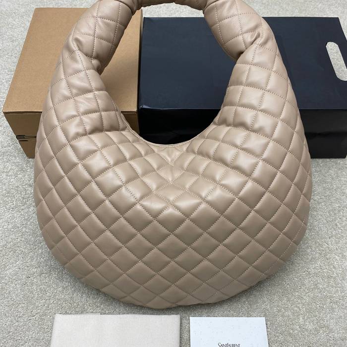 SAINT LAURENT 858160 ラムレザー ゴールド ハンドバッグ イカール 47x35x15cm サイズ:47x35x15cm