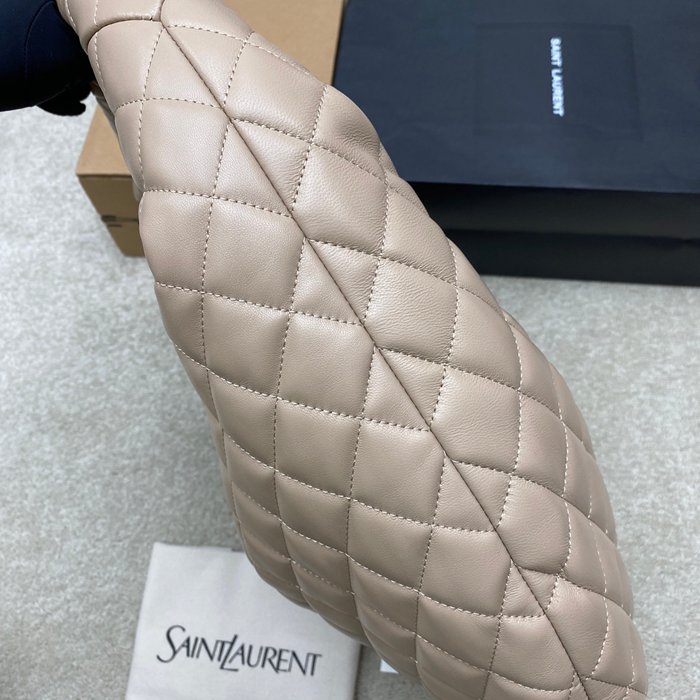 SAINT LAURENT 858160 ラムレザー ゴールド ハンドバッグ イカール 47x35x15cm サイズ:47x35x15cm