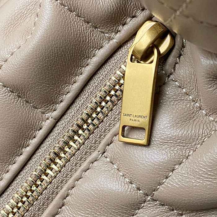 SAINT LAURENT 858160 ラムレザー ゴールド ハンドバッグ イカール 47x35x15cm サイズ:47x35x15cm