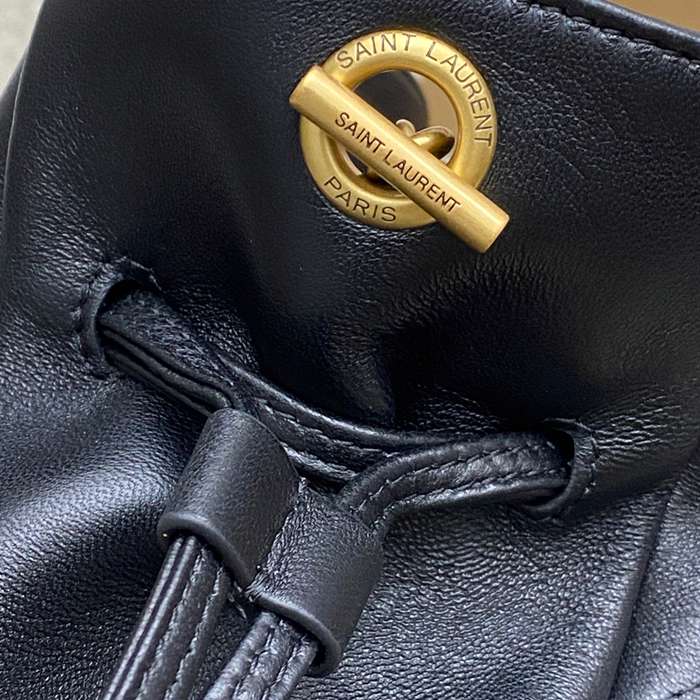SAINT LAURENT 862712 ラムレザー ブラック、ゴールド トートバッグ ジェイミー 26x18x11cm サイズ:26x18x11cm
