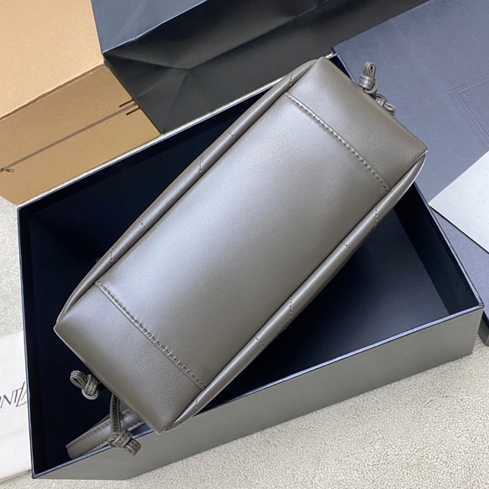 SAINT LAURENT 862712 ラムレザー グリーン、ゴールド トートバッグ ジェイミー 26x18x11cm サイズ:26x18x11cm