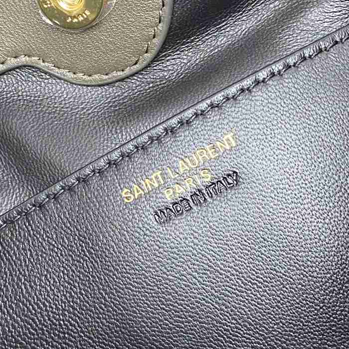 SAINT LAURENT 862712 ラムレザー グリーン、ゴールド トートバッグ ジェイミー 26x18x11cm サイズ:26x18x11cm
