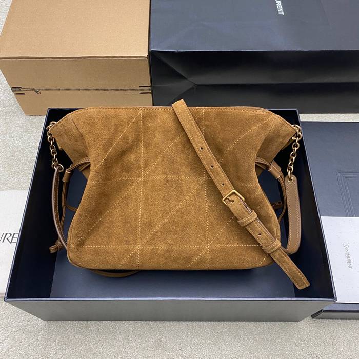 SAINT LAURENT 862712 マット ブラウン、ゴールド、マット トートバッグ ジェイミー 26x18x11cm サイズ:26x18x11cm