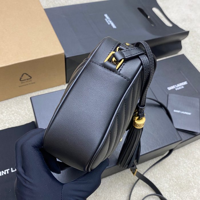 SAINT LAURENT 505730 ブラック、ゴールド 斜め掛けバッグ クラシック 23x16cm サイズ:23x16cm