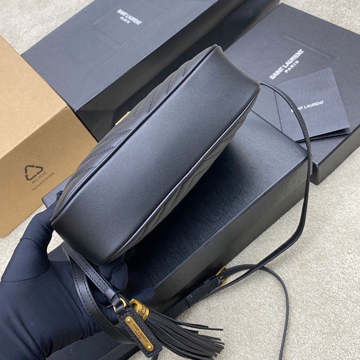 SAINT LAURENT 505730 ブラック、ゴールド 斜め掛けバッグ クラシック 23x16cm サイズ:23x16cm