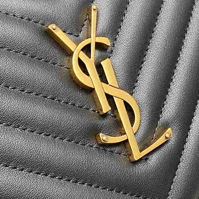 SAINT LAURENT 505730 ブラック、ゴールド 斜め掛けバッグ クラシック 23x16cm サイズ:23x16cm