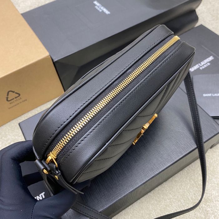 SAINT LAURENT 505730 ブラック、ゴールド 斜め掛けバッグ クラシック 23x16cm サイズ:23x16cm