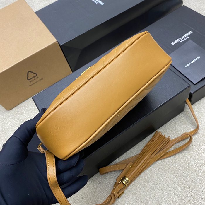 SAINT LAURENT 505730 ゴールド、キャラメル 斜め掛けバッグ クラシック 23x16cm サイズ:23x16cm