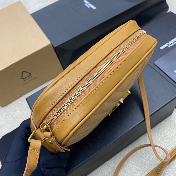 SAINT LAURENT 505730 ゴールド、キャラメル 斜め掛けバッグ クラシック 23x16cm サイズ:23x16cm
