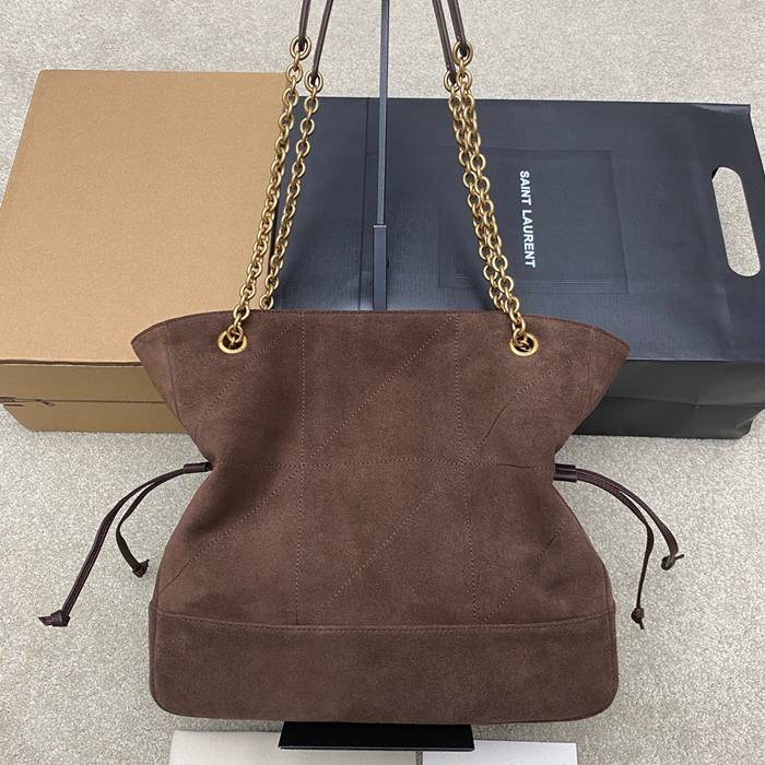 SAINT LAURENT 833948 ラムレザー、マット ゴールド、マット トートバッグ、脇下バッグ ジェイミー 29x27x11cm サイズ:29x27x11cm