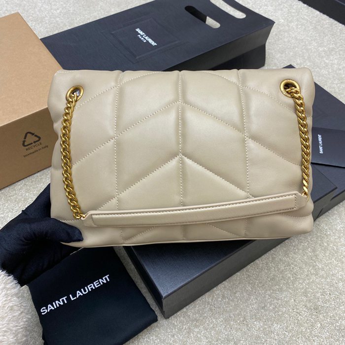 SAINT LAURENT 577476 ラムレザー、カーフレザー ゴールド、シルバー 斜め掛けバッグ チェーン、クラシック 29x17x11cm サイズ:29x17x11cm