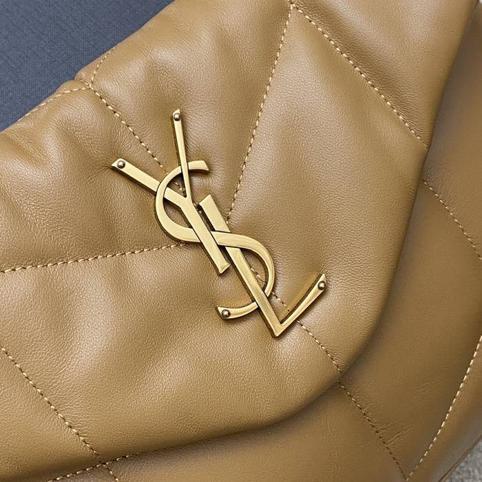 SAINT LAURENT 577476 ラムレザー、カーフレザー ゴールド、シルバー、キャラメル 斜め掛けバッグ チェーン、クラシック 29x17x11cm サイズ:29x17x11cm