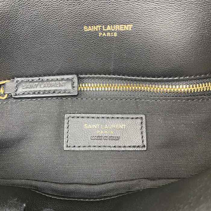 SAINT LAURENT 577476 ラムレザー、カーフレザー ブラック、ゴールド、シルバー 斜め掛けバッグ チェーン、クラシック 29x17x11cm サイズ:29x17x11cm