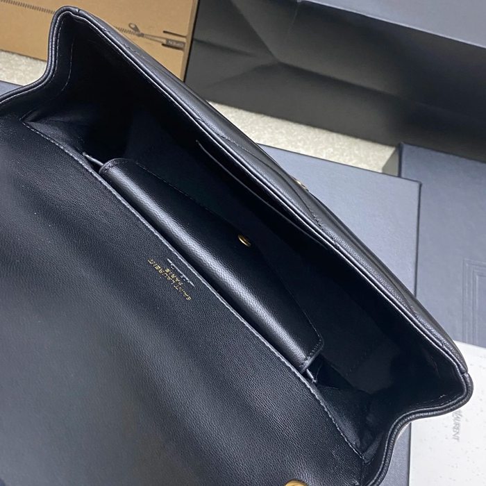 SAINT LAURENT 869461 ラムレザー ゴールド 斜め掛けバッグ チェーン 25x13cm サイズ:25x13cm