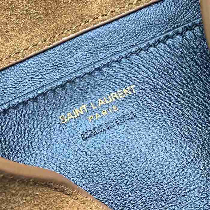 SAINT LAURENT 819271 ラムレザー、エレファント ゴールド、キャラメル、マット 斜め掛けバッグ、チェーンバッグ、封筒バッグ チェーン、封筒、カリプソ、ミニ 19x12cm サイズ:19x12cm