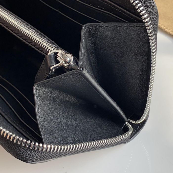 BURBERRY 80166121 ヴィンテージチェック フルジップ長財布 黒革トリム サイズ:19x10x2.5cm