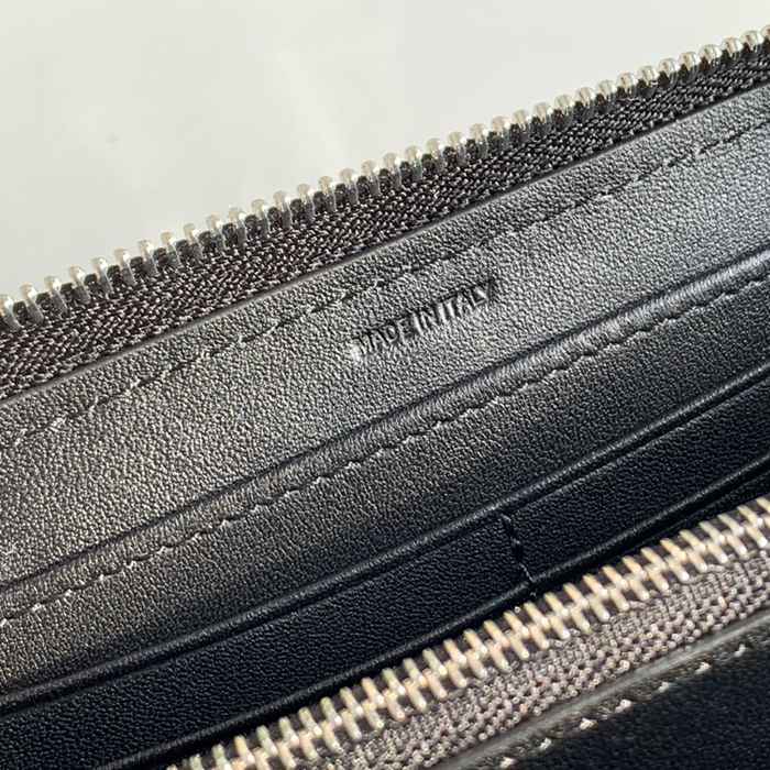 BURBERRY 80166121 ヴィンテージチェック フルジップ長財布 黒革トリム サイズ:19x10x2.5cm