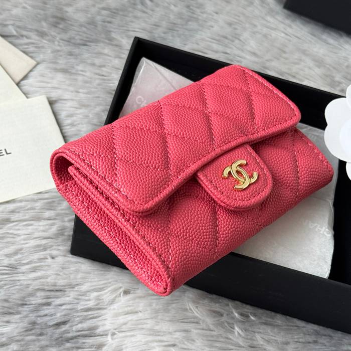 CHANEL 0219 CFカードケース カヴィア粒革 サイズ:11x8.5cm