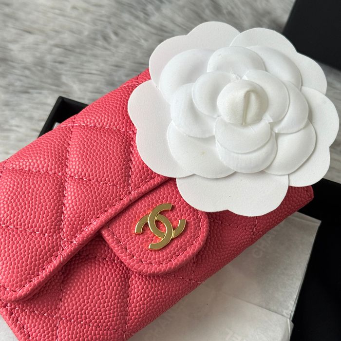 CHANEL 0219 CFカードケース カヴィア粒革 サイズ:11x8.5cm