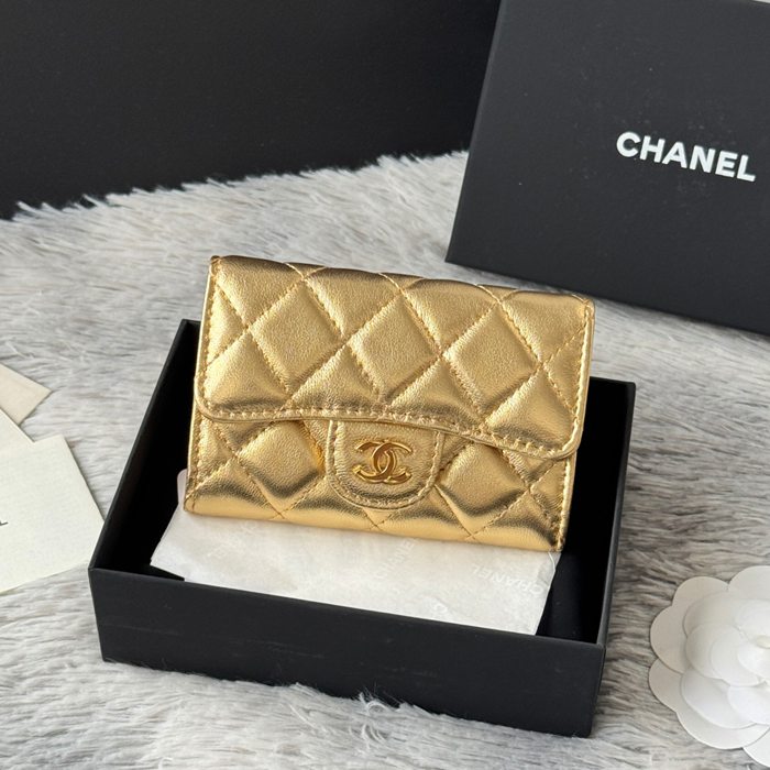 CHANEL 0219 CFカードケース カヴィア粒革 サイズ:11x8.5cm