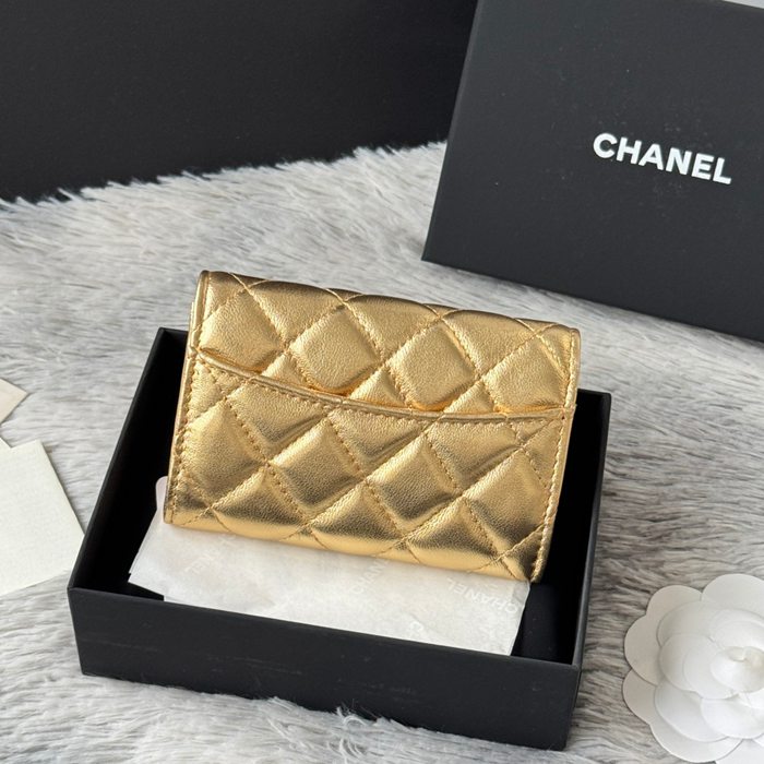 CHANEL 0219 CFカードケース カヴィア粒革 サイズ:11x8.5cm