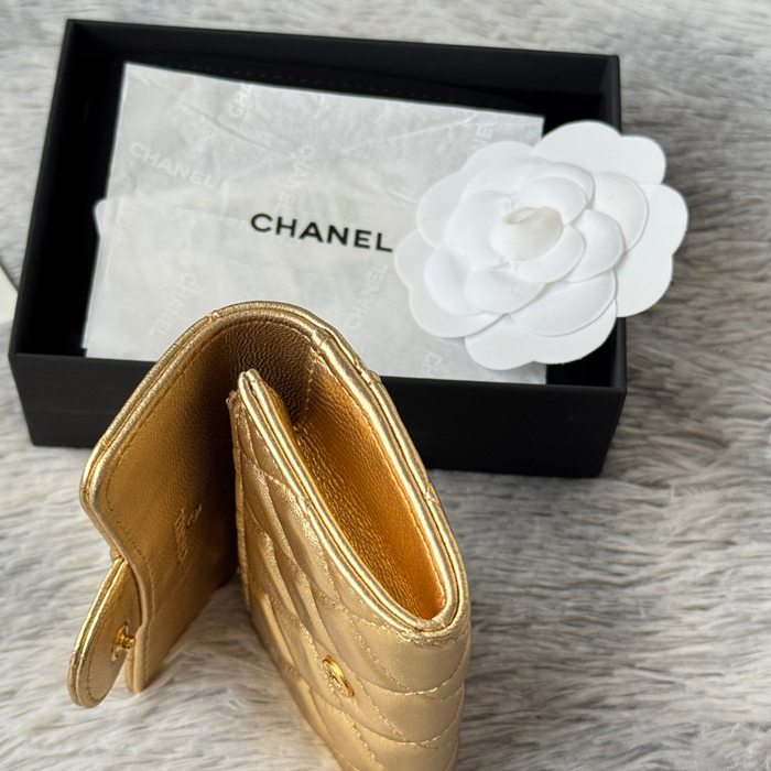 CHANEL 0219 CFカードケース カヴィア粒革 サイズ:11x8.5cm