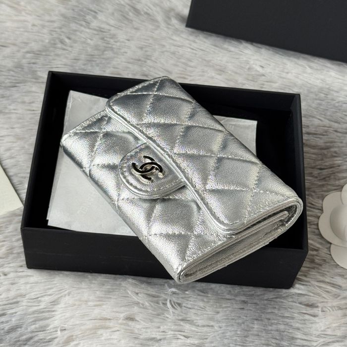 CHANEL 0219 CFカードケース カヴィア粒革 サイズ:11x8.5cm