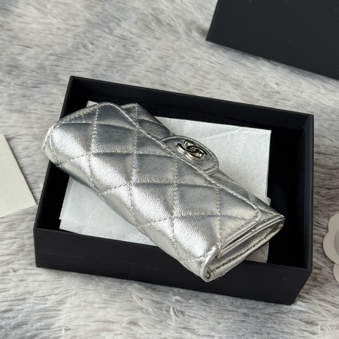 CHANEL 0219 CFカードケース カヴィア粒革 サイズ:11x8.5cm