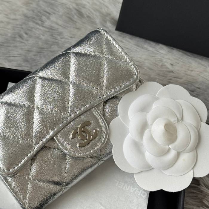CHANEL 0219 CFカードケース カヴィア粒革 サイズ:11x8.5cm