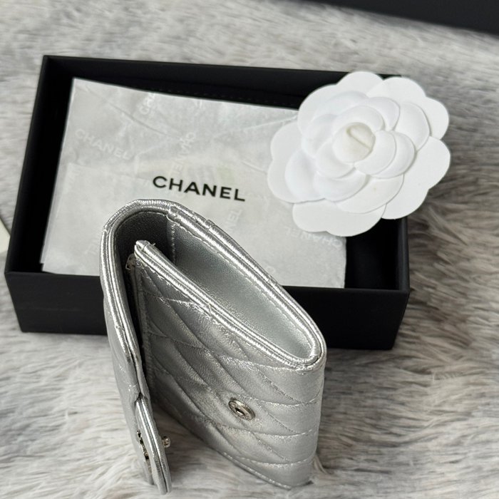 CHANEL 0219 CFカードケース カヴィア粒革 サイズ:11x8.5cm