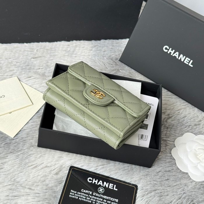 CHANEL AP0230 84401 三つ折り財布 細粒牛皮 サイズ:10.5x7.5cm